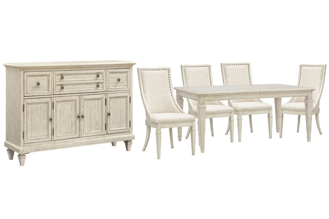 Newport - 6 Piece Extendable Rectangular Dining Table Set