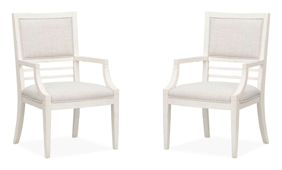 Echo Isles - Upholstered Arm Chair (Set of 2) - Sea Pearl And Driftwood