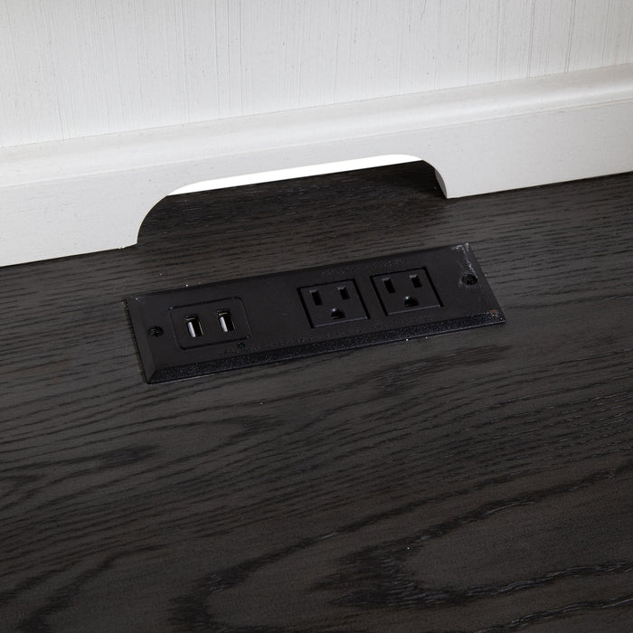 Allyson Park - L Shaped Desk With Hutch - White