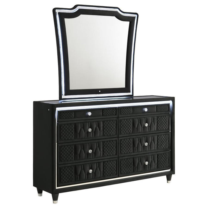 Lorient - 8-Drawer LED Bedroom Dresser Cabinet