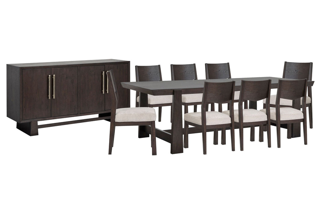 Tauren - Trestle Dining Table Set