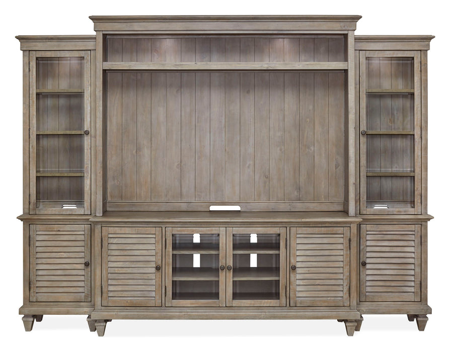 Calistoga - Rustic Entertainment Wall - Dovetail Gray