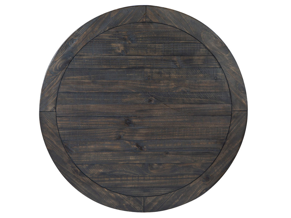 Boswell - Round Cocktail Table (With Casters) - Peppercorn