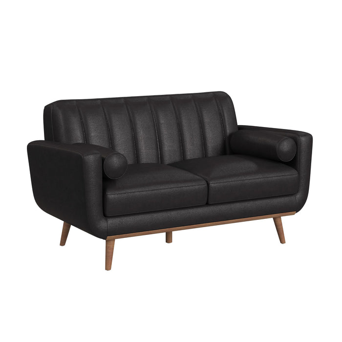 Horizon - Loveseat With Wood Front 2 Pillows