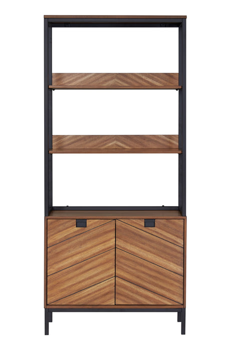 Astoria - Bookcase With Glass Shelves - Light Brown