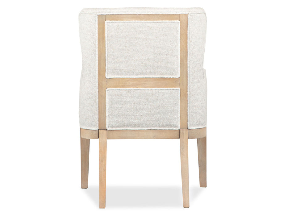 Somerset - Dining Arm Chair With Upholstered Seat & Back (Set of 2) - Butternut and Omari Natural