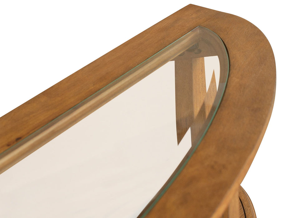 Durant - Shelf Sofa Table - Honey Brown