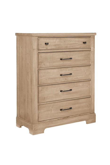 Cool Rustic - 5 Drawer Chest - Clear Maple