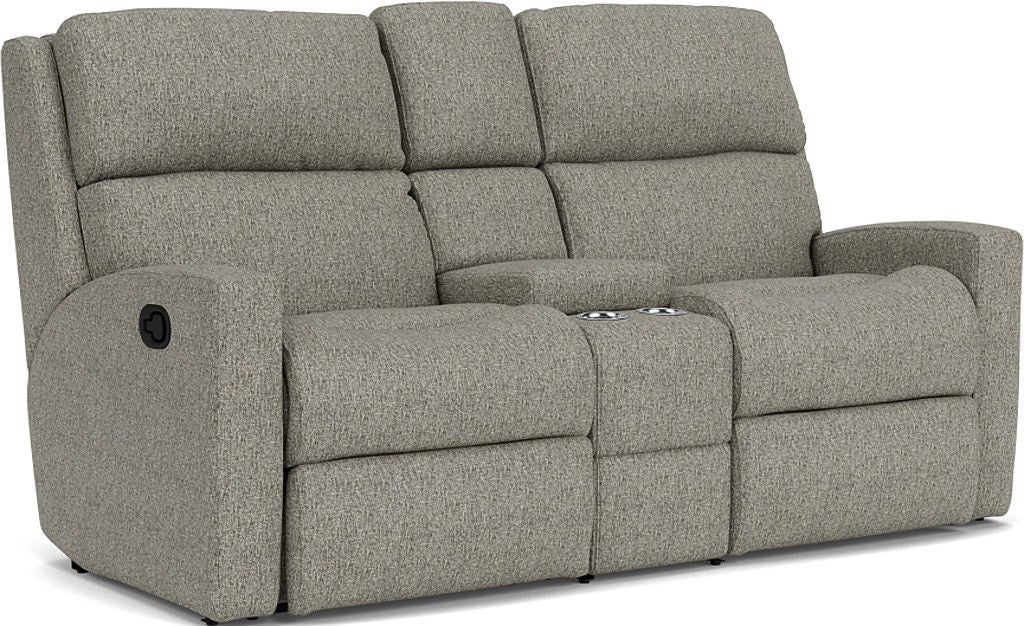 Catalina - Fabric Reclining Loveseat With Console
