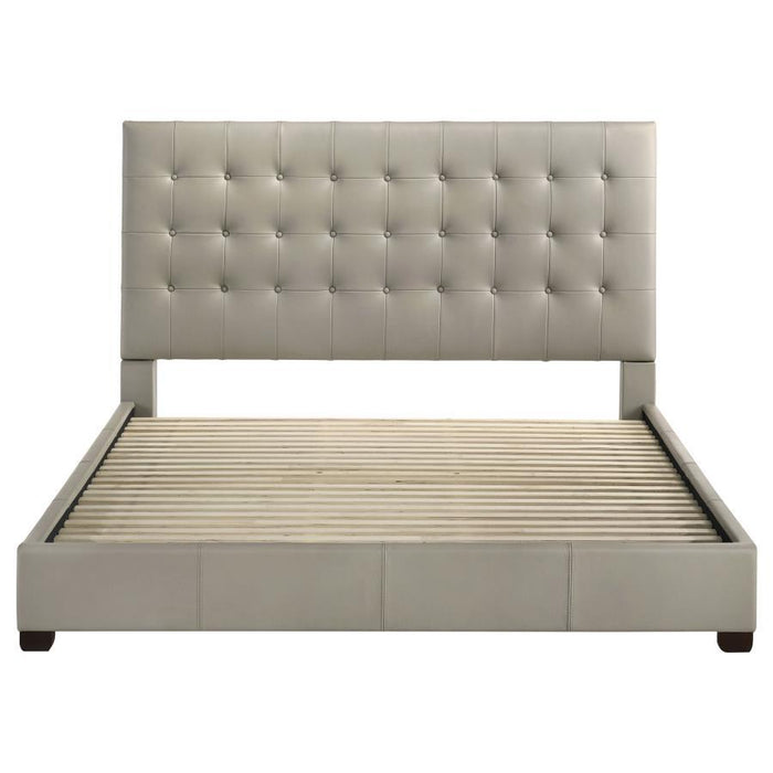 Medley - Genuine Leather Platform Bed