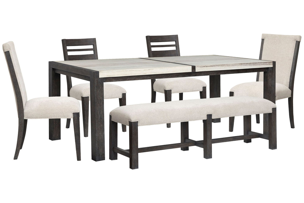 Plum Creek - 6 Piece Rectangular Dining Table Set