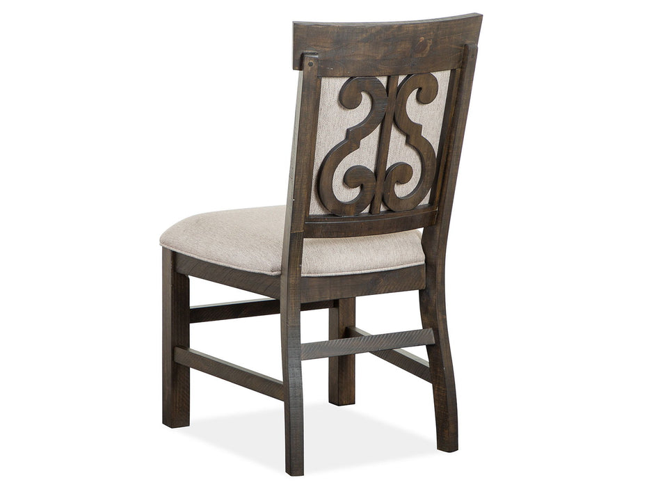 Bellamy - Dining Side Chair With Upholstered Seat & Back (Set of 2) - Dark Brown