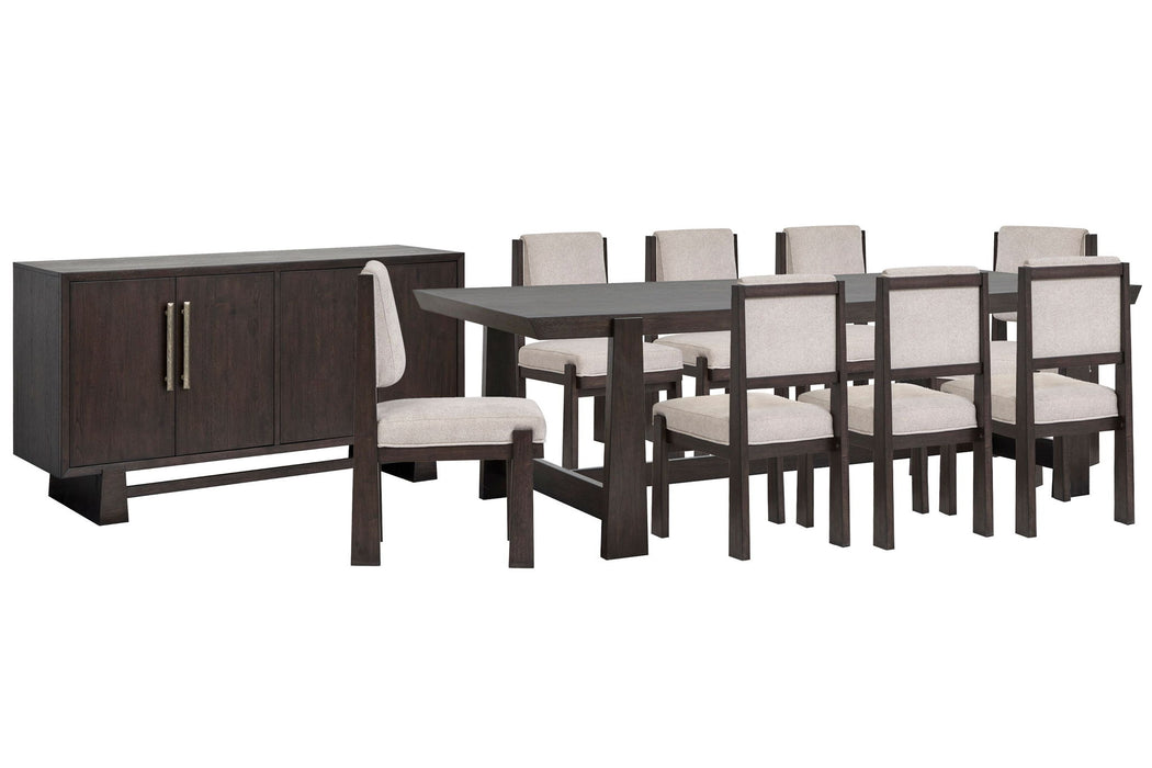 Tauren - Trestle Dining Table Set