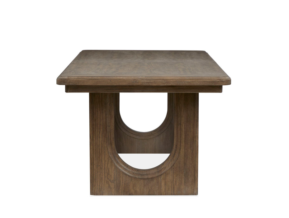 Westbourne - Extendable Trestle Dining Table - Dark Umber