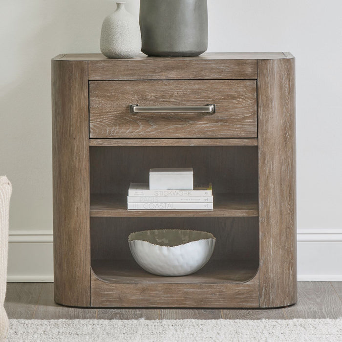 South Bend - Open Nightstand With Charging Station - Brown