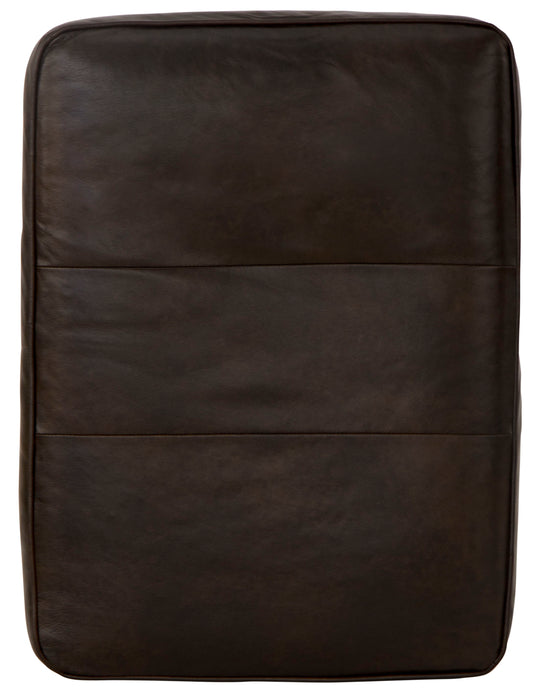 Roberto - Leather Ottoman - Cocoa