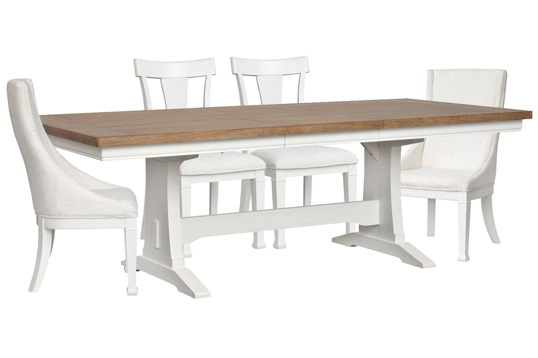 Kingston - Extendable Trestle Dining Table Set