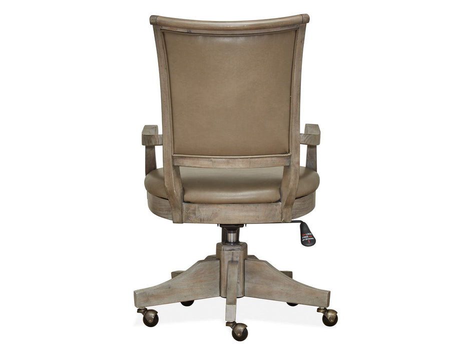 Lancaster - Fully Upholstered Swivel Chair - Dove Tail Gray