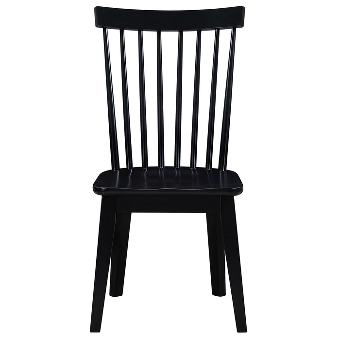 Vaughn - Shaker Spindle Dining Chair (Set of 2) - Black
