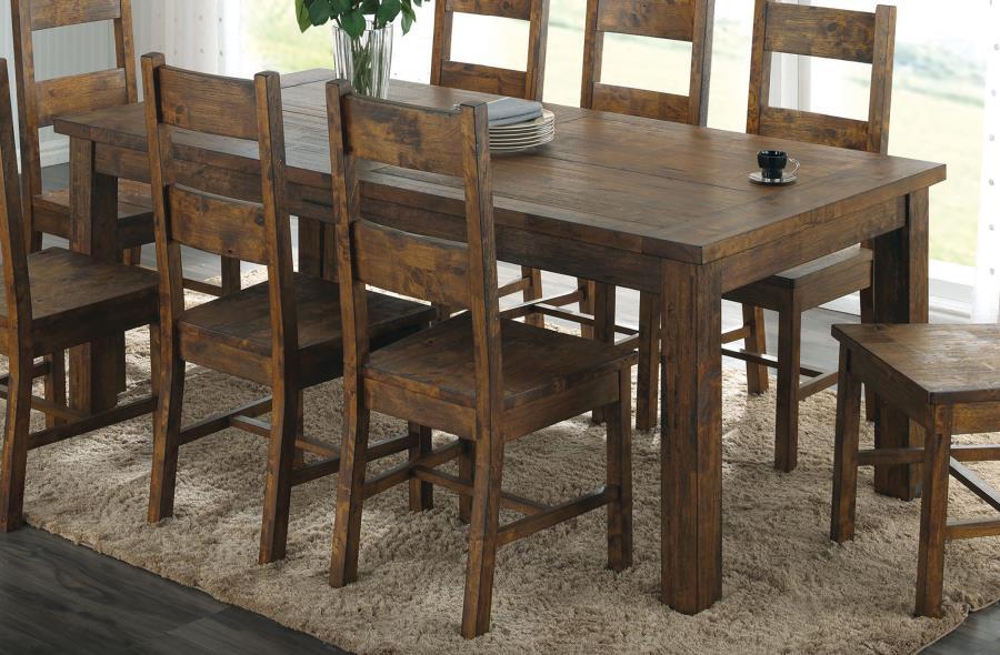 Coleman - Rectangular Dining Table - Rustic Golden Brown