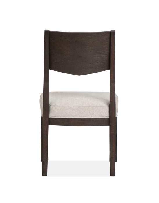 Tauren - Upholstered Side Chair With Solid Back (Set of 2) - Coffee Bean