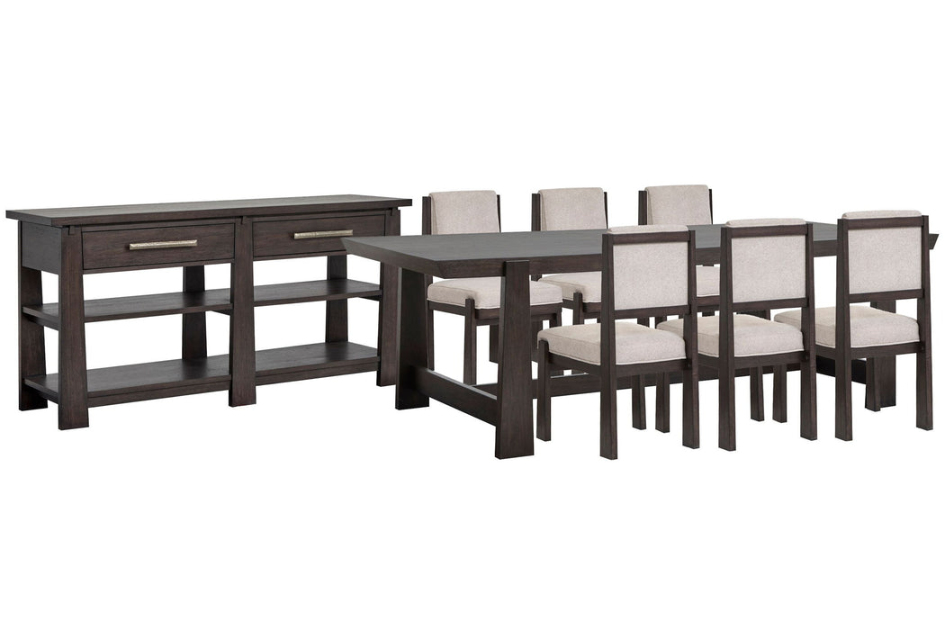 Tauren - Trestle Dining Table Set