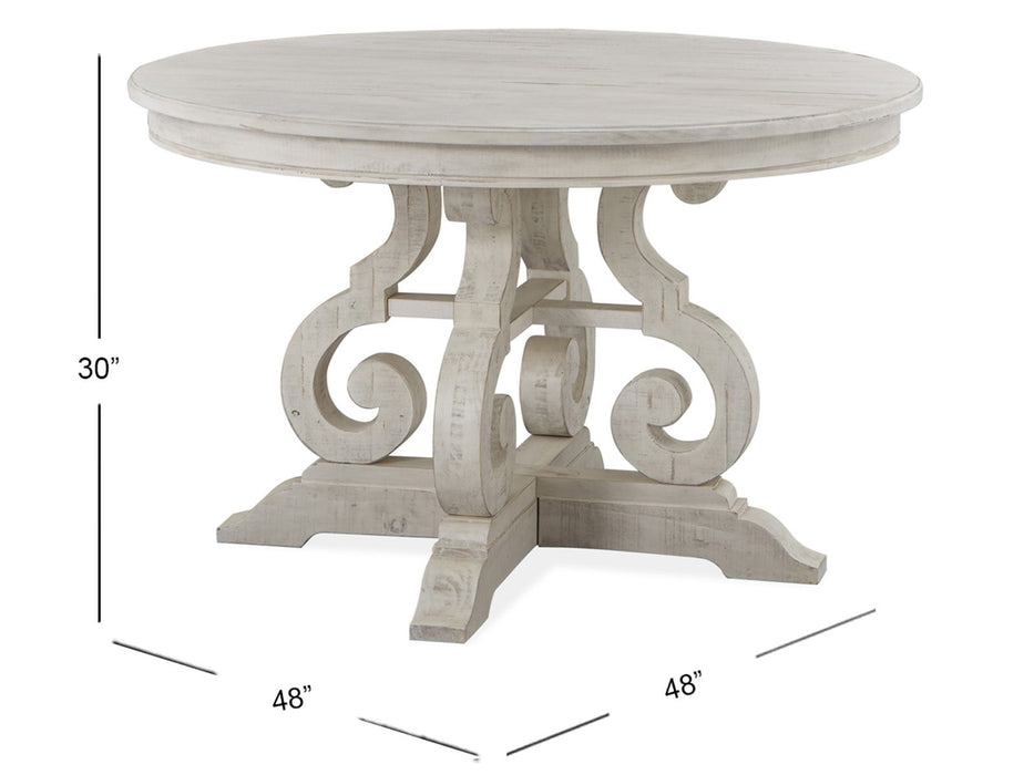 Bronwyn - 48" Round Dining Table - Alabaster