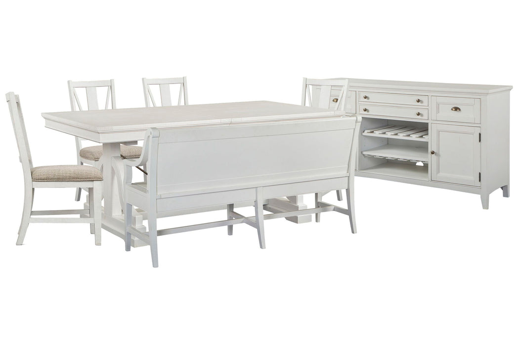 Heron Cove - Extendable Trestle Dining Table Set