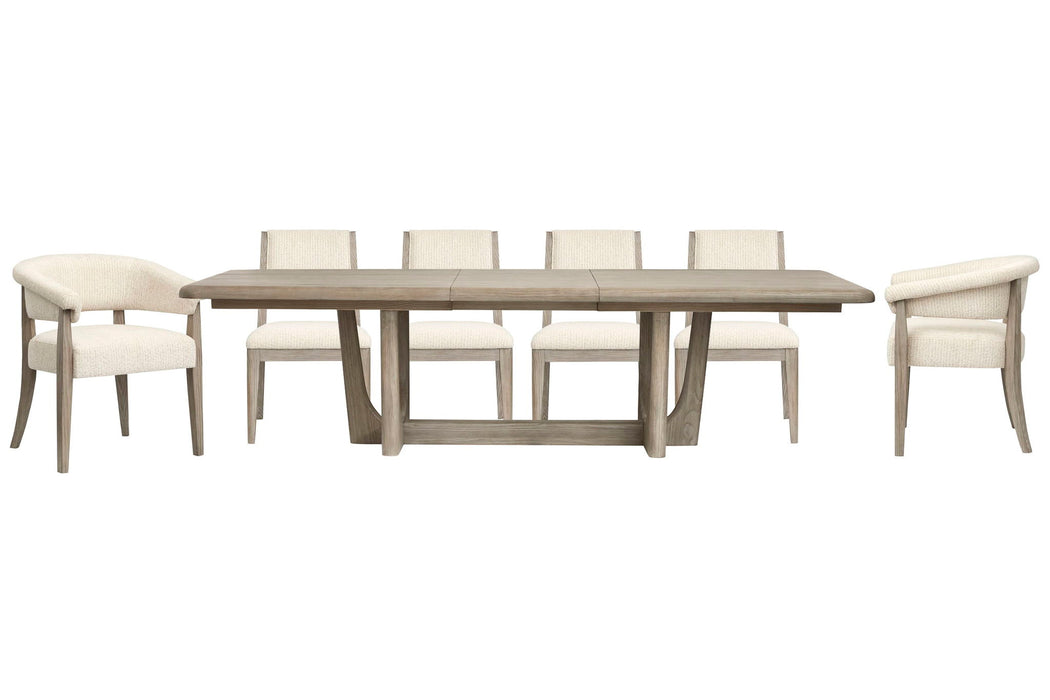 Braelyn - Extendable Trestle Dining Table Set