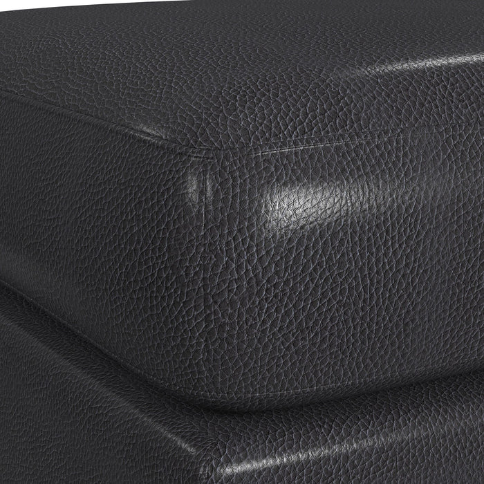 Horizon - Ottoman With Wood Base