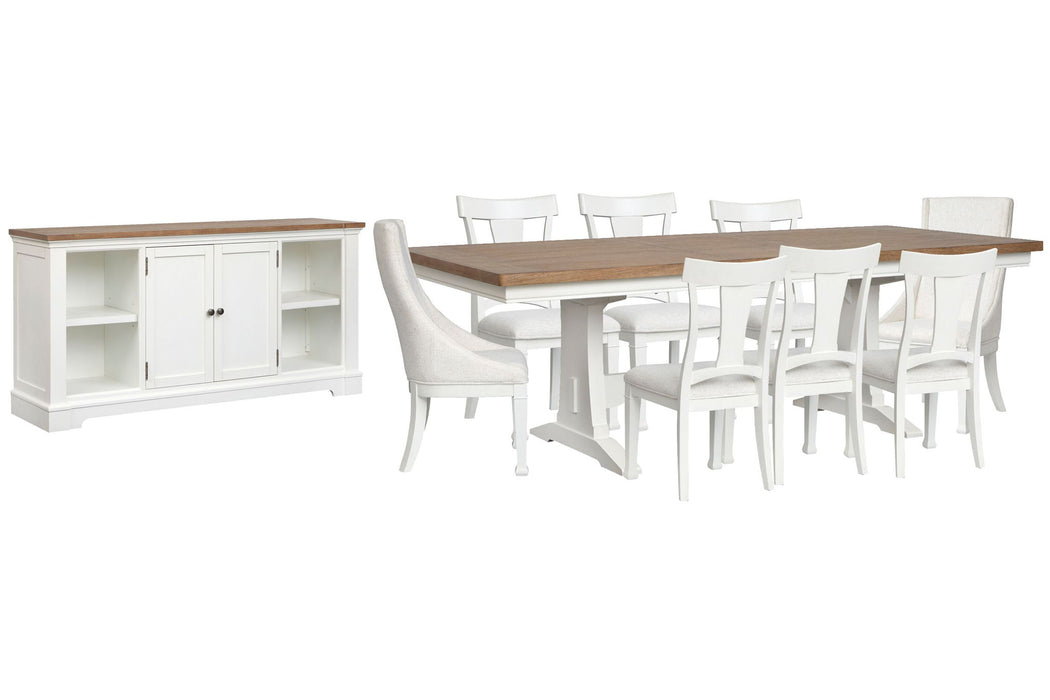 Kingston - Extendable Trestle Dining Table Set