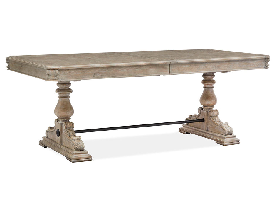Marisol - Extendable Trestle Dining Table Set