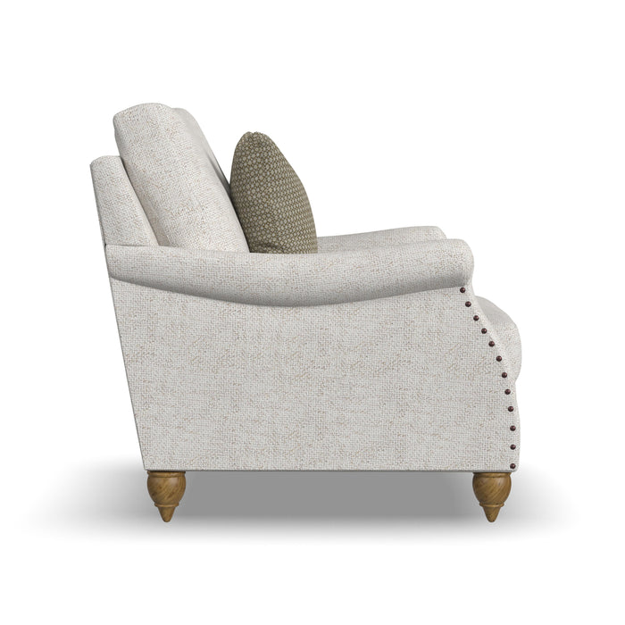 Veda - Fabric Chair With Nailhead Trim