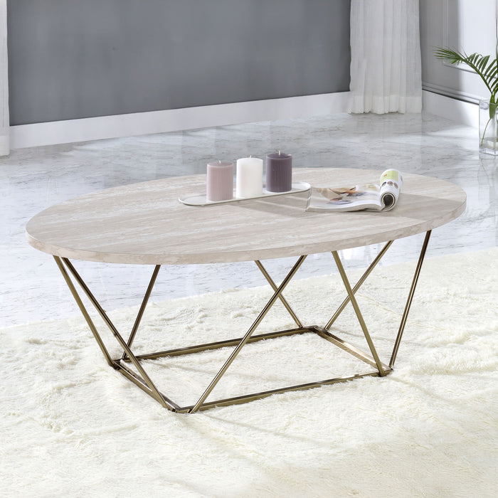 Rowyn - Faux Marble Top Table