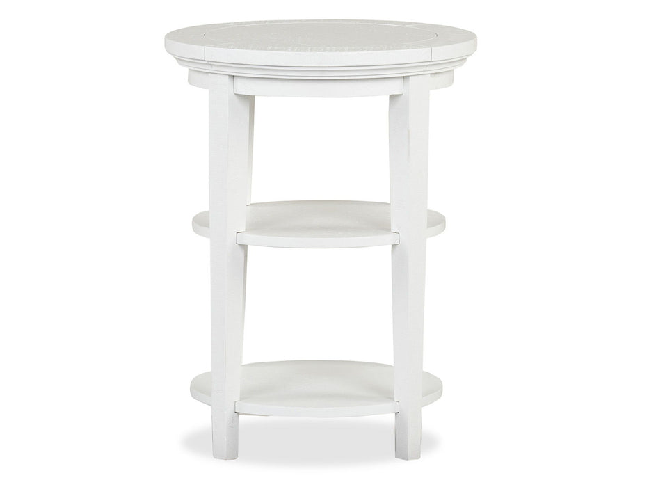 Heron Cove - Round Accent End Table - Chalk White