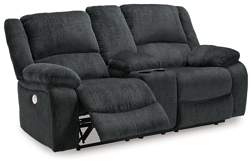 Draycoll DBL REC PWR Loveseat w/Console