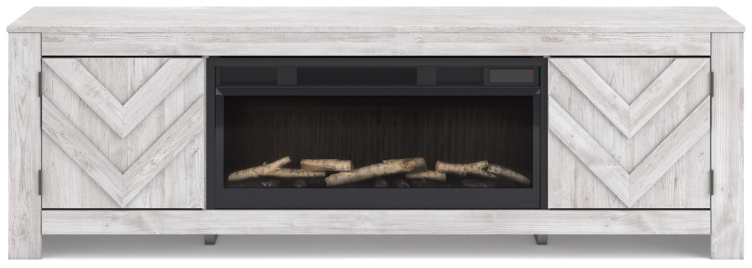 Cayboni 71" TV Stand with Electric Fireplace