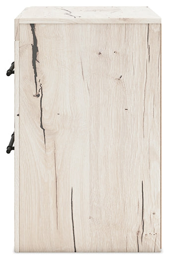 Lawroy King Panel Headboard with Mirrored Dresser and Nightstand