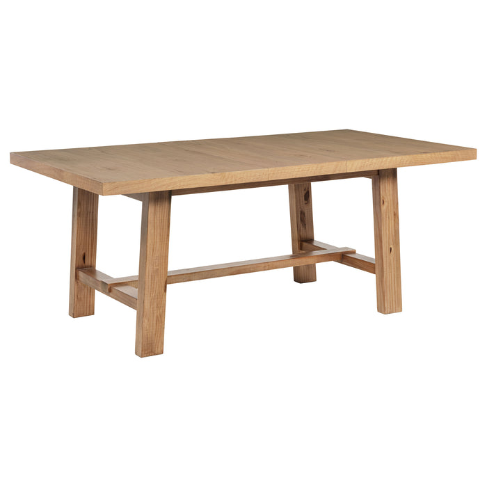 Middleton 6-piece Extension Leaf Dining Set Brown and Beige