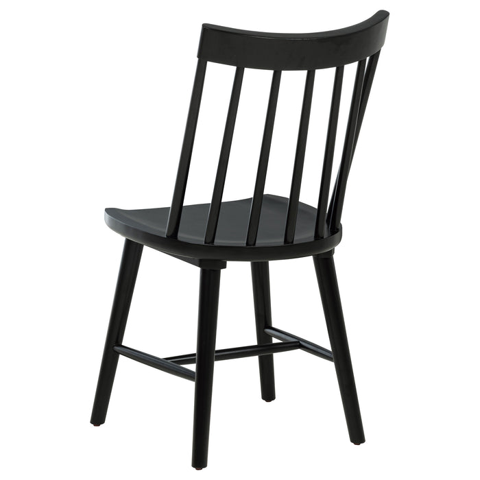 Middleton 6-piece Extension Leaf Dining Set Brown and Black