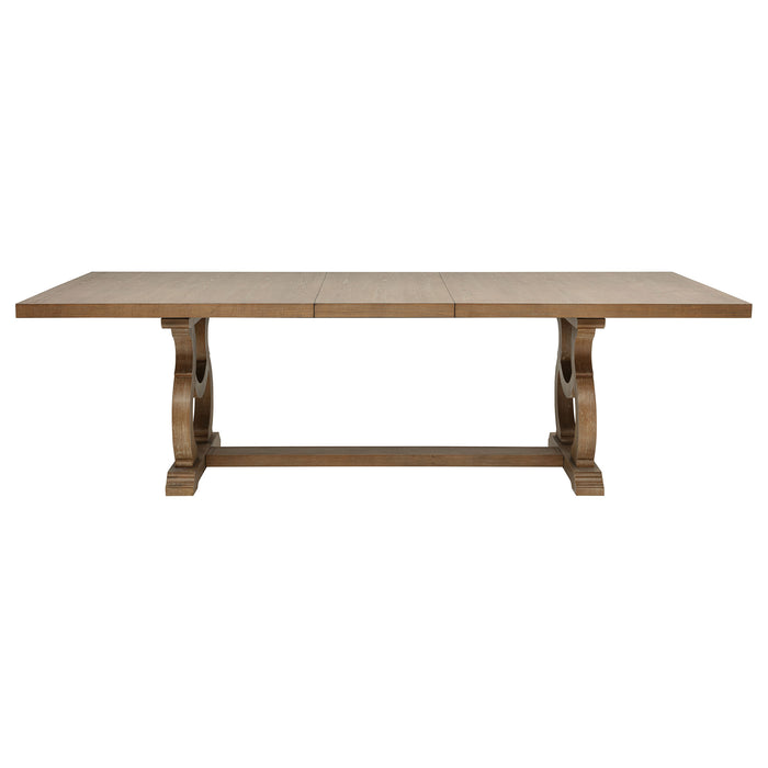 Brockway 7-piece Extension Leaf Dining Set Barley Brown