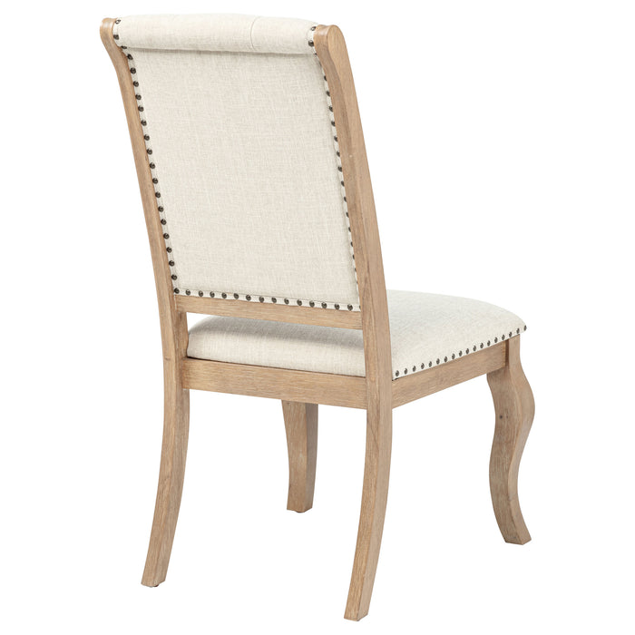 Brockway Upholstered Dining Chair Barley Brown (Set of 2)