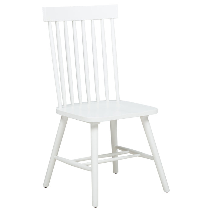 Andrews 7-piece Rectangular Dining Set Light Ash and White