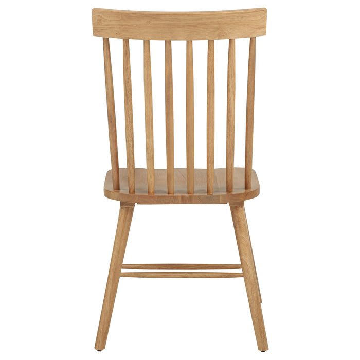 Andrews Windsor Spindle Back Dining Side Chair Light Ash (Set of 2)