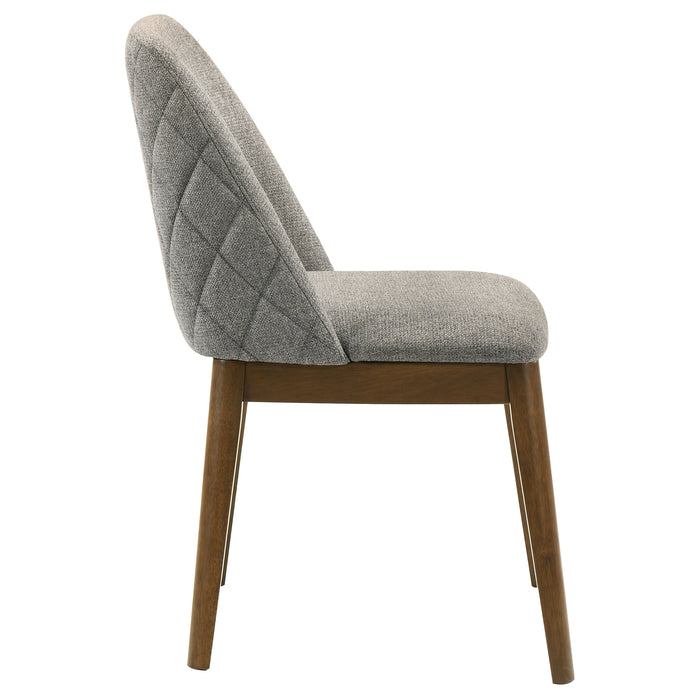 Franklin Upholstered Dining Side Chair Grey (Set of 2)