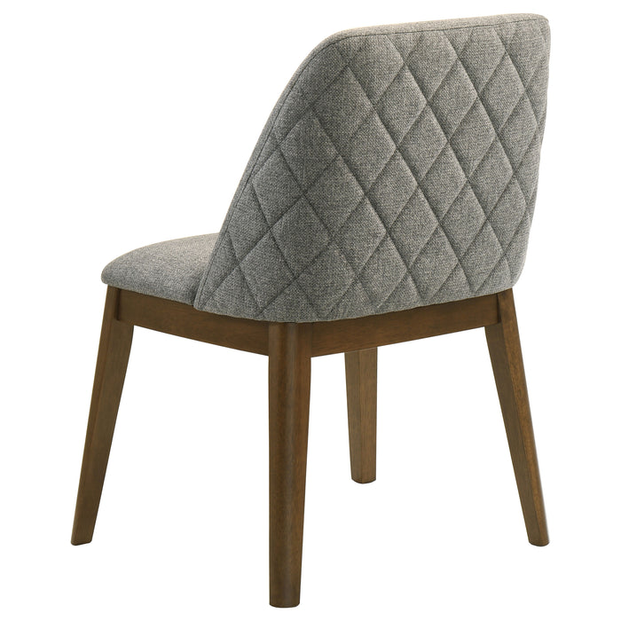 Franklin Upholstered Dining Side Chair Grey (Set of 2)