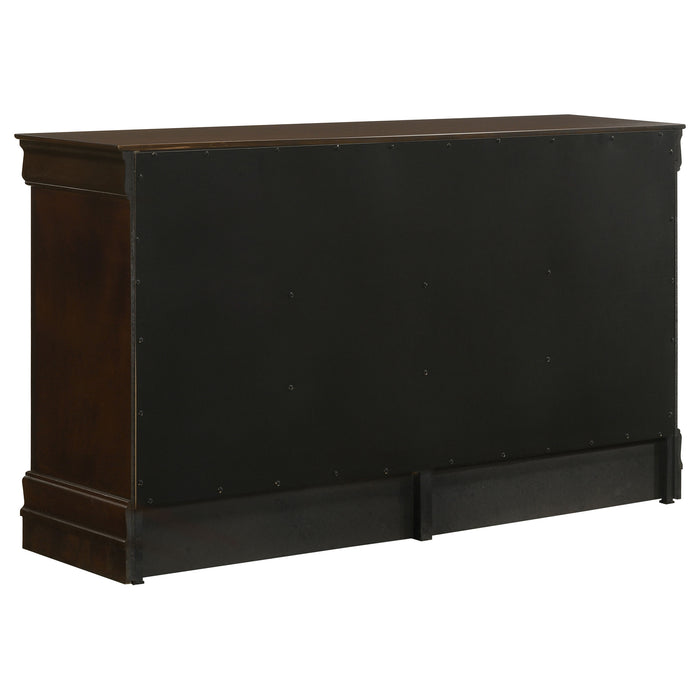 Louis Philippe 5-piece Eastern King Bedroom Set Cappuccino