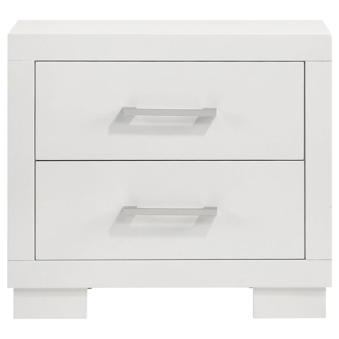 Jessica 4-piece Queen LED Bedroom Set Snow White