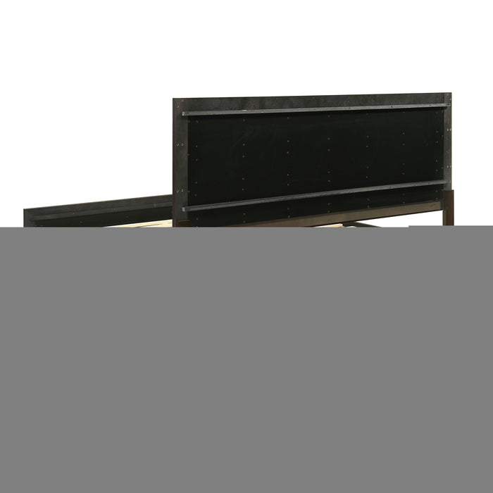 Kauffman Wood Eastern King Storage Panel Bed Dark Cocoa