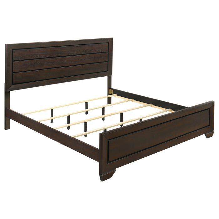 Kauffman 5-piece Eastern King Bedroom Set Dark Cocoa